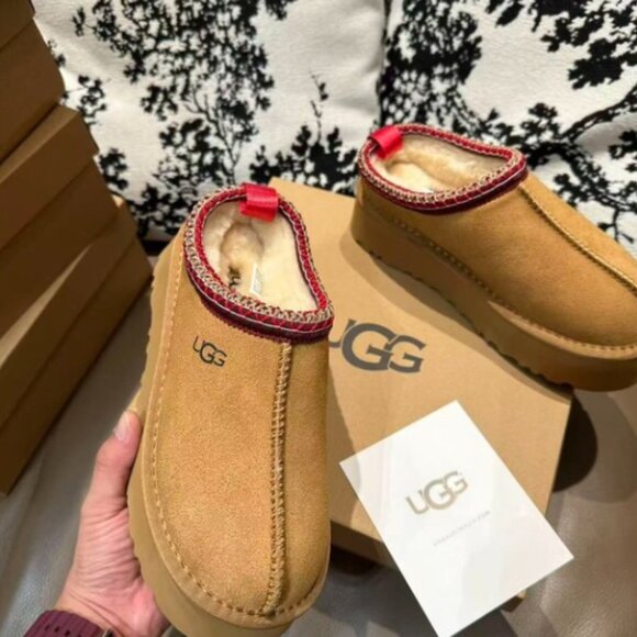UGG Tazz Chestnut Platform Mule Clog Slipper - Picture 8 of 9